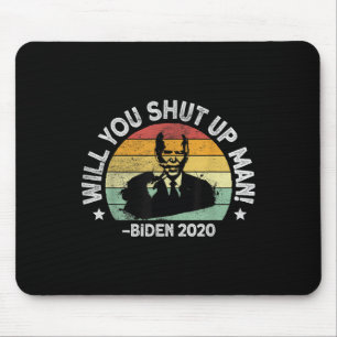Tapis De Souris Allez-vous fermer, Homme - Trump Biden Débat 2020