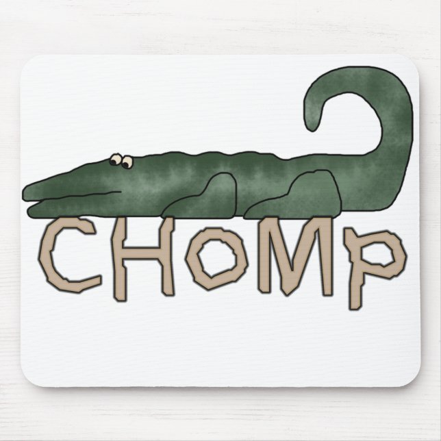 Tapis De Souris Alligator de mastication bruyante (Devant)
