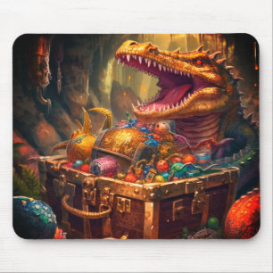 Tapis De Souris Alligator et Trésor