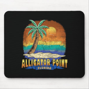 Tapis De Souris Alligator Point Floride Vintage Souveni désorganis