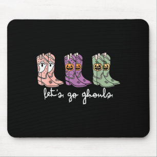 Tapis De Souris Allons-y les goules Bottes de cowgirl occidentales