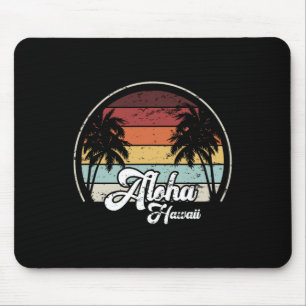 Tapis De Souris Aloha Hawaii Palms Cool Été Décontracté Plage Vaca