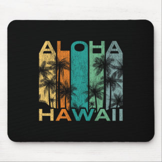 Tapis De Souris Aloha Hawaii Planche de Surf Vintage