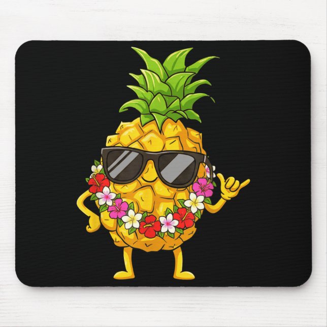 Tapis De Souris Aloha Hawaiian Cute Ne Shaka Hibiscus Kids Girls  (Devant)