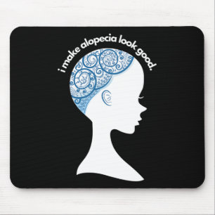 Tapis De Souris Alopecia Areata Cadeau - Sensibilisation à la pert