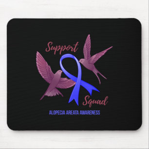 Tapis De Souris Alopecia Areata Sensibilisation Équipe Guerrier 1