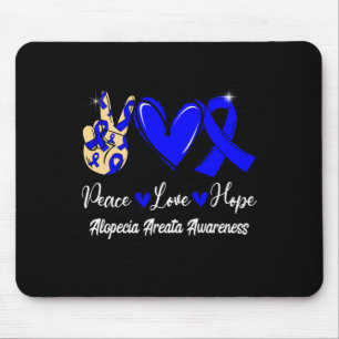 Tapis De Souris Alopecia Areata Sensibilisation Paix Aimer Hope Bl