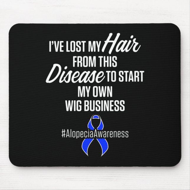 Tapis De Souris Alopecia Sensibilisation Perte de cheveux Guerrier (Devant)