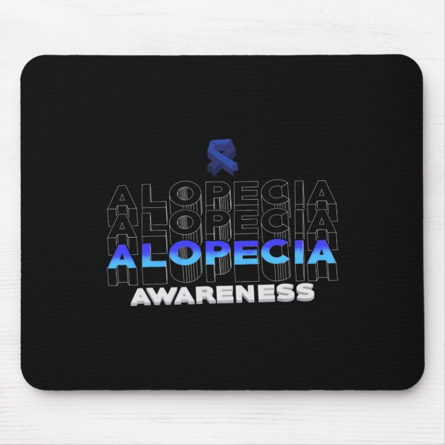 Tapis De Souris Alopecia Sensibilisation Perte de cheveux Guerrier (Devant)