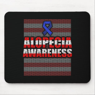 Tapis De Souris Alopécie Sensibilisation Perte de cheveux Guerrier