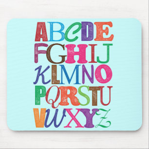 Tapis De Souris Alphabet Mousepad