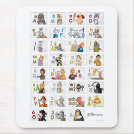 Tapis De Souris Alphabet numérique allemand