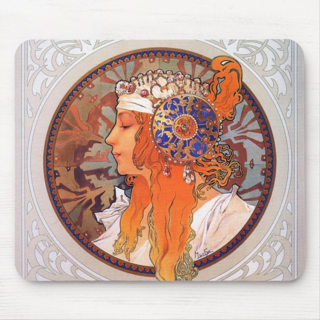 Tapis De Souris Alphonse Mucha (Devant)