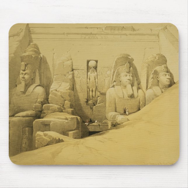 Tapis De Souris Altitude avant du grand temple d'Aboo Simbel (Devant)