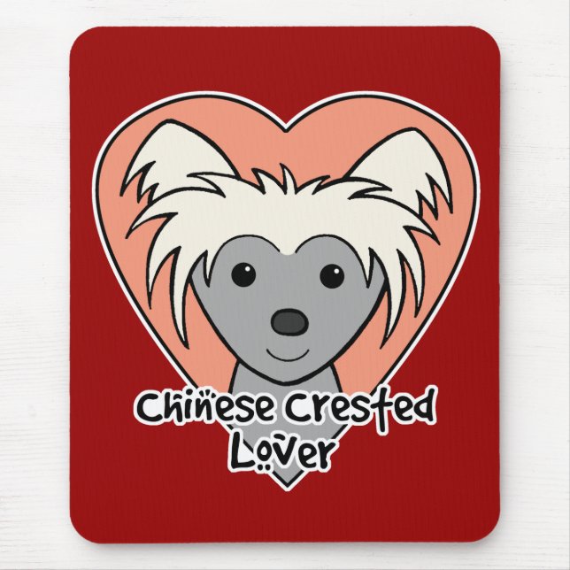 Tapis De Souris Amant crêté chinois (Devant)