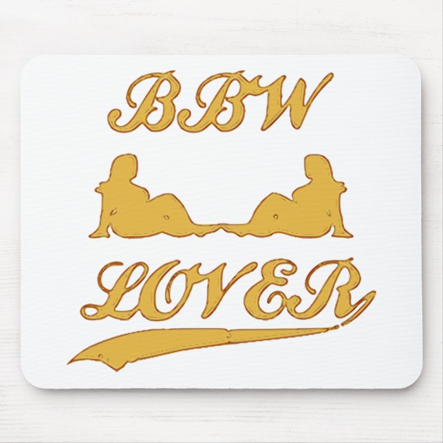Tapis De Souris AMANT de BBW (grande belle femme) (Devant)