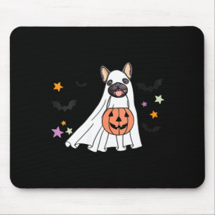 Tapis De Souris Amantes de chiens Bulldog français noir fantôme po