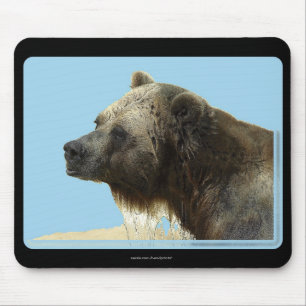 Tapis de souris amateur d'animaux sauvages ours gr