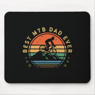 Tapis De Souris Amateur de VTT Homme Rétro Cyclisme Papa Vintage-