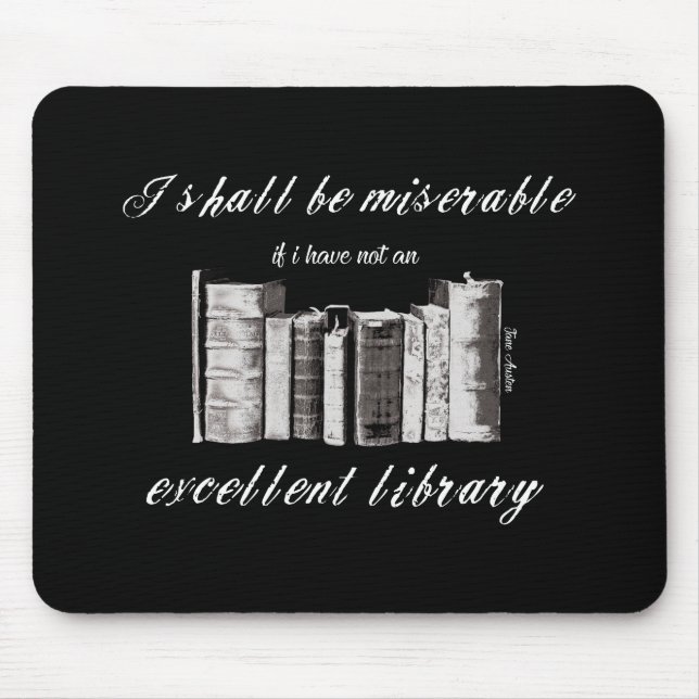 Tapis De Souris Amateurs de livres Jane Austen (Devant)