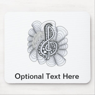 Tapis De Souris Amateurs de musique Treble Clef Design