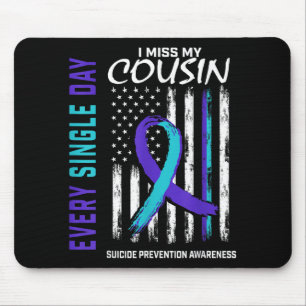 Tapis De Souris Amer De Prévention Du Suicide De Mon Cousin Me Man
