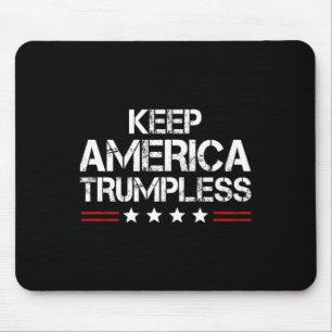 Tapis De Souris America Trumpless - Drôle Anti Trump Mens &amp ; W