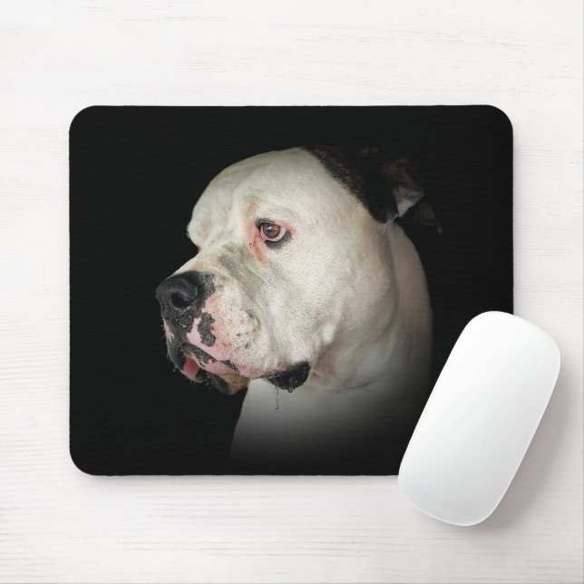 Tapis De Souris American Bull Dog Portrait (Avec souris)