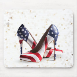 Tapis De Souris American Flag High Heel Shoes