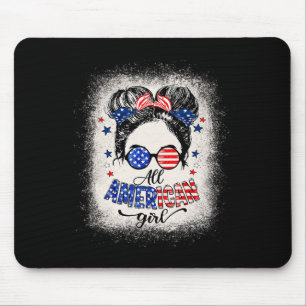 Tapis De Souris American Girls 4 Juillet Fille Chemise Messy Bu