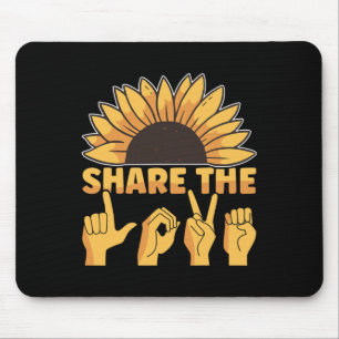 Tapis De Souris American Sign Language Partagez La Sensibilisation
