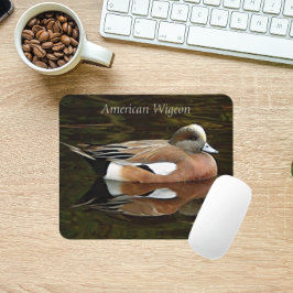 Tapis De Souris American Wigeon Duck on Pond