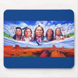 Tapis De Souris Amérindiens Chiefs personnalisables
