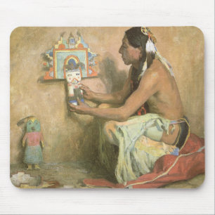 Tapis De Souris Amérindiens de collection, Hopi Katchina par Couse