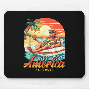 Tapis De Souris Amérique Golfe Trump 2024 Retro Beach Usa America