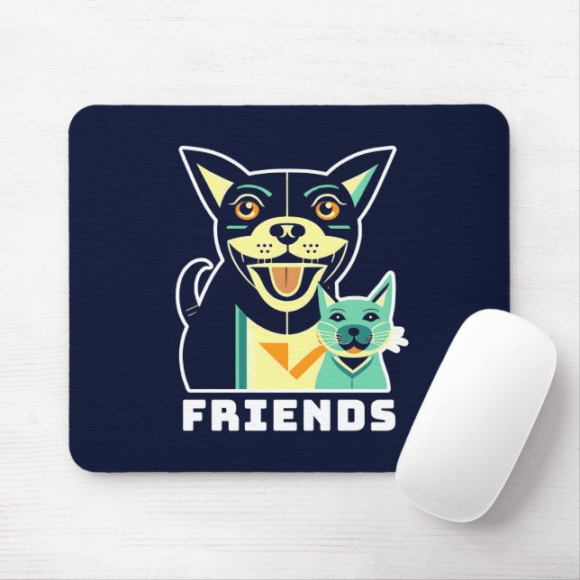 Tapis De Souris Amis (Avec souris)