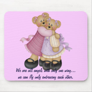 Tapis De Souris Amis 2 d'ours - nous sommes tous les anges…