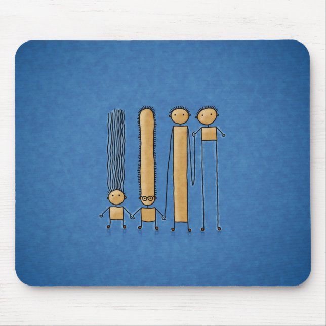 Tapis De Souris Amis (couleur 2) (Devant)