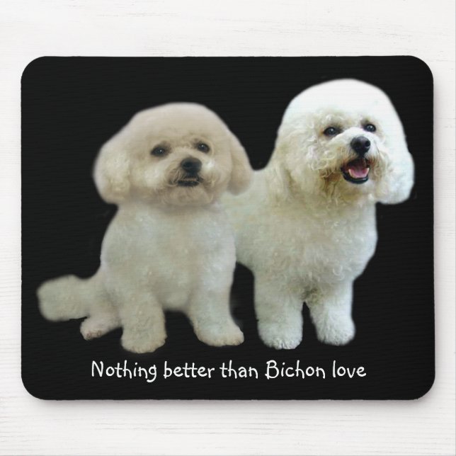 Tapis De Souris Amis Mousepad de Bichon (Devant)