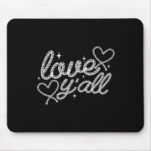 Tapis De Souris Amour à tous Cowgirl occidental Cowboy Saint-Valen