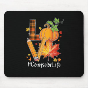 Tapis De Souris Amour Conseiller Vie Feuilles Automne Saison Autom