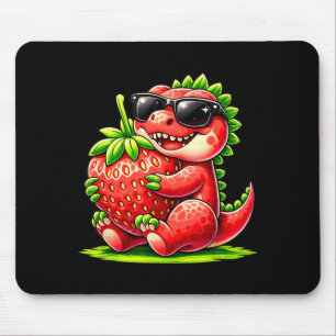 Tapis De Souris Amour de fruit d'été fraise Dinosaure T Rex