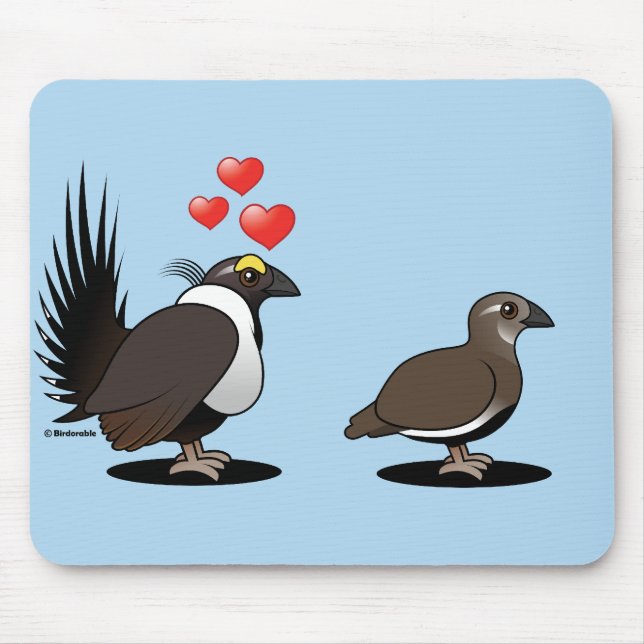 Tapis De Souris Amour de grouse sage (Devant)