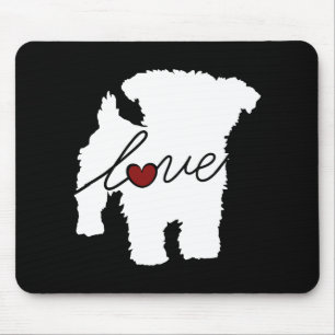 Tapis De Souris Amour de Yorkiepoo (Yorkie/caniche)