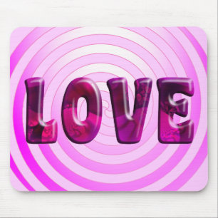 Tapis De Souris Amour hypnotique Mousepad