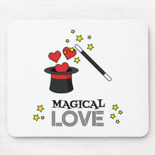 Tapis De Souris Amour magique - Noir