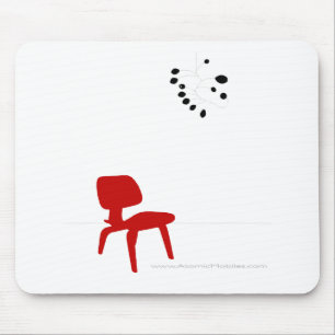 Tapis De Souris Amour moderne de la moitié du siècle