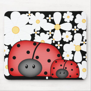 Tapis De Souris Amour Mousepad de coccinelle