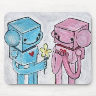 Tapis De Souris Amour Mousepad de robot