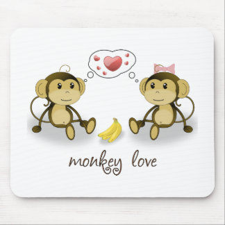 Tapis De Souris Amour Mousepad de singe